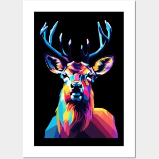 Deer WPAP Posters and Art